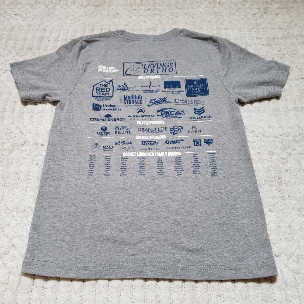 Rocket Run 2022 – Oakdale School Foundation T‑Shirt – Size Small - Picture 5 of 16